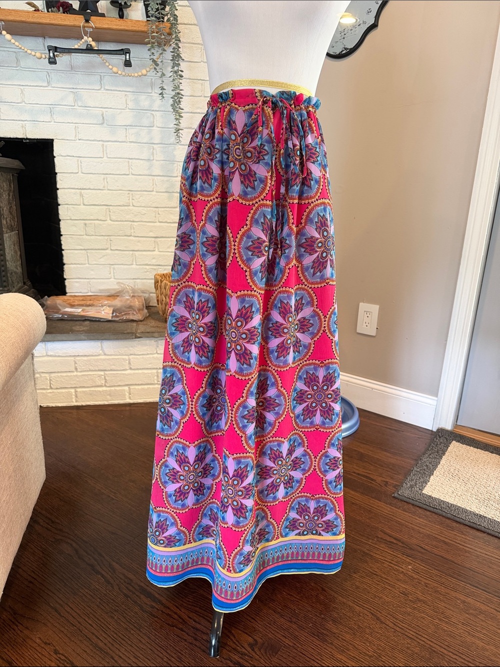 Nicole by Nicole Miller Drawstring Maxi Skirt | Size XS